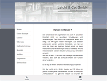 Tablet Screenshot of leicht-co.com